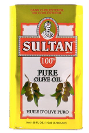Sultan Pure Olive Oil 1-gallon (4.5lt) Can