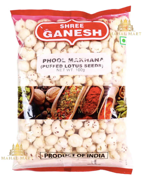 Shree Ganesh Makhana Phool Makhana, Fox Nut, Popped Lotus Seed, 100g