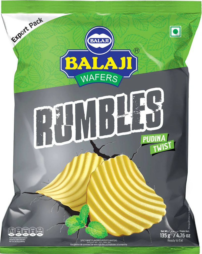 Balaji Rumbles Pudina Twist Wafer 135gm