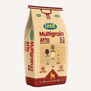 Sher Multigrain Atta w/ 7 Grains, 10lb