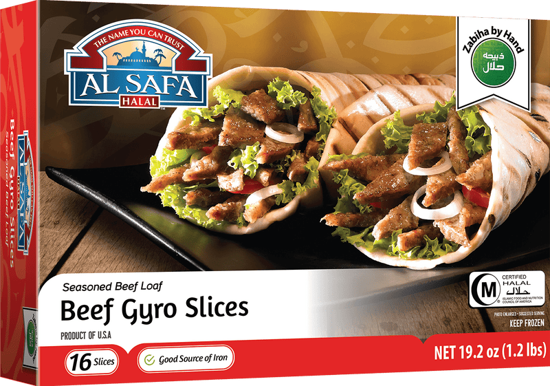 Al Safa Beef Gyro Slices, 1.2lbs