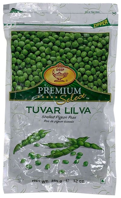 Deep Frozen Tuvar Lilva (Shelled Pigeon Peas), 24oz