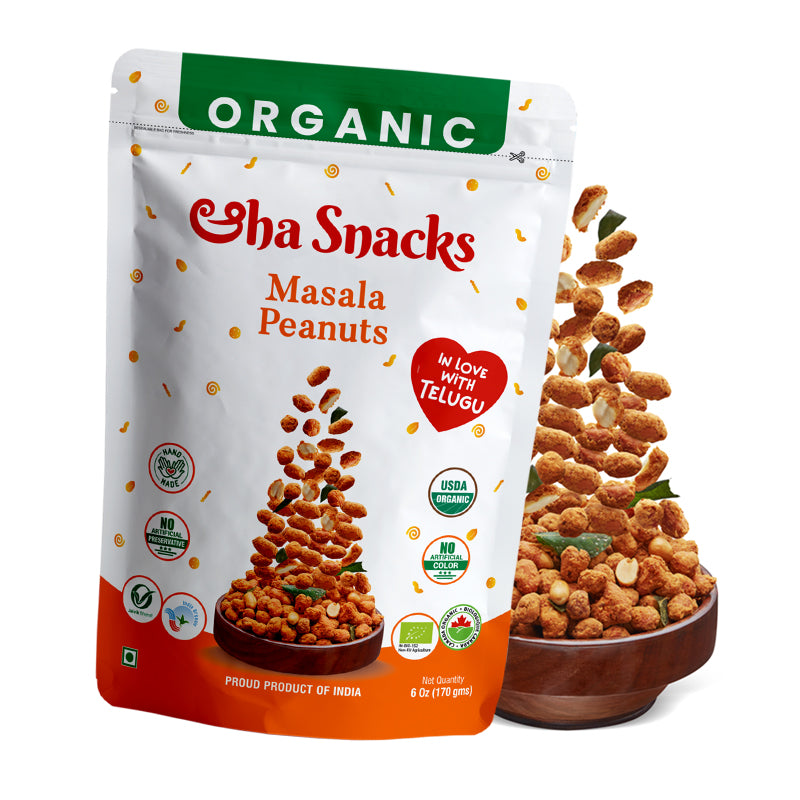 Aaha Snacks Masala Peanuts 170g