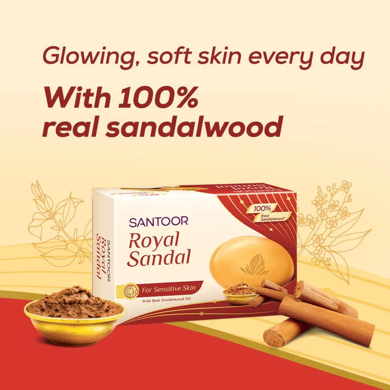 Santoor Royal Sandal Soap, 125g