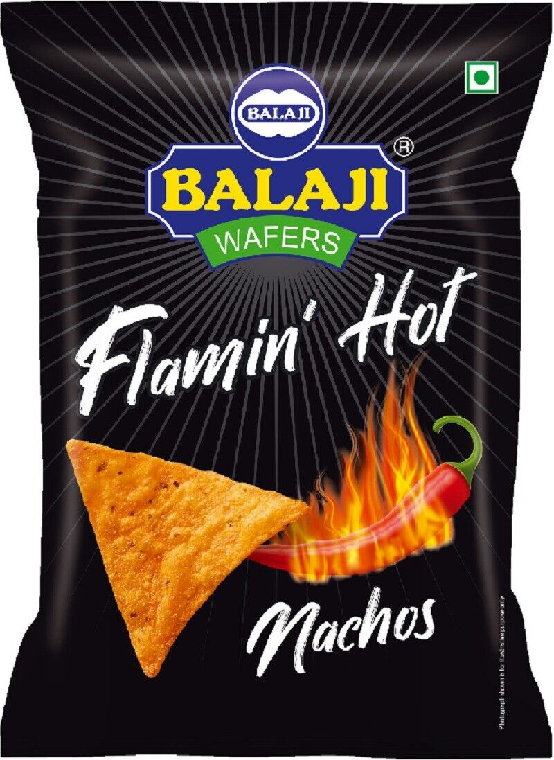 Balaji Wafers, Nachos, Flamin Hot, 140g