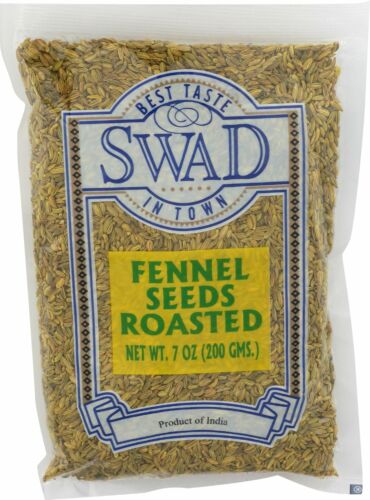 Swad Fennel Seeds, Roasted, 7oz