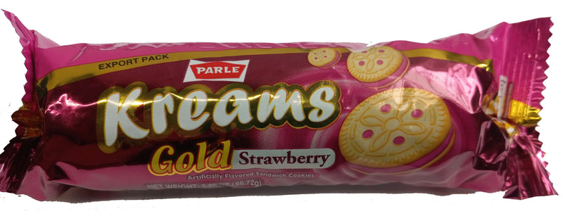 Parle Kreams Gold Strawberry - 66.72 Gm(Pack of 1)
