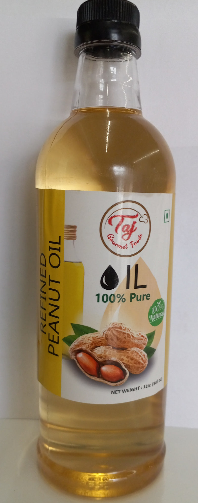 TAJ  Refined Peanut Oil, 1L (33oz)