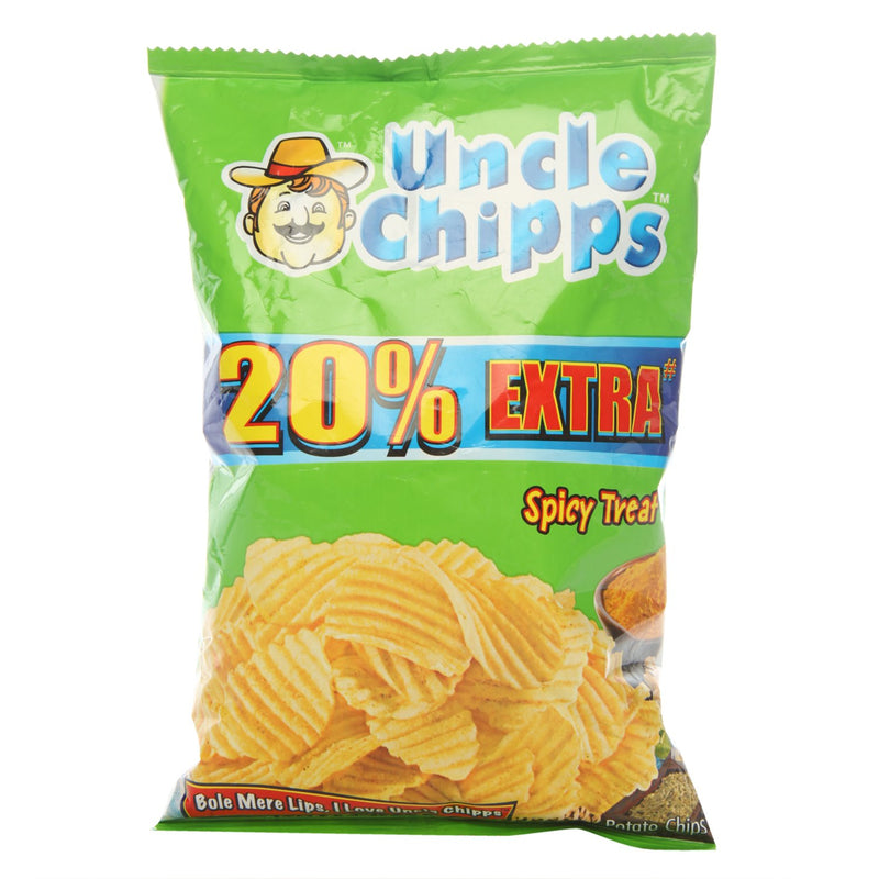 Uncle Chipps - Chips - Spicy Treat - Spicy and Potato, 55-Gm, 1-Pack