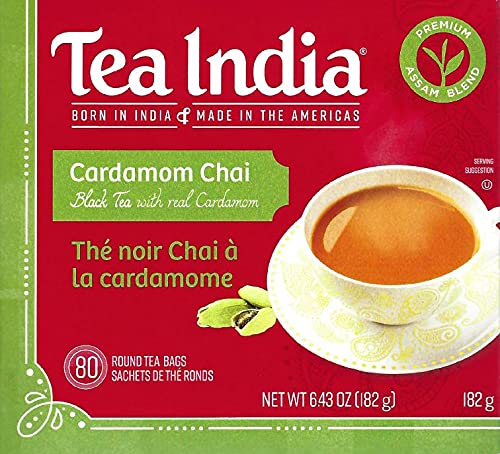 Tea India Cardamom Chai Tea (Tea Bags) 6.43oz (182g)