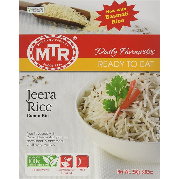 MTR Ready to Eat - Jeera Rice 8.82oz (250g)