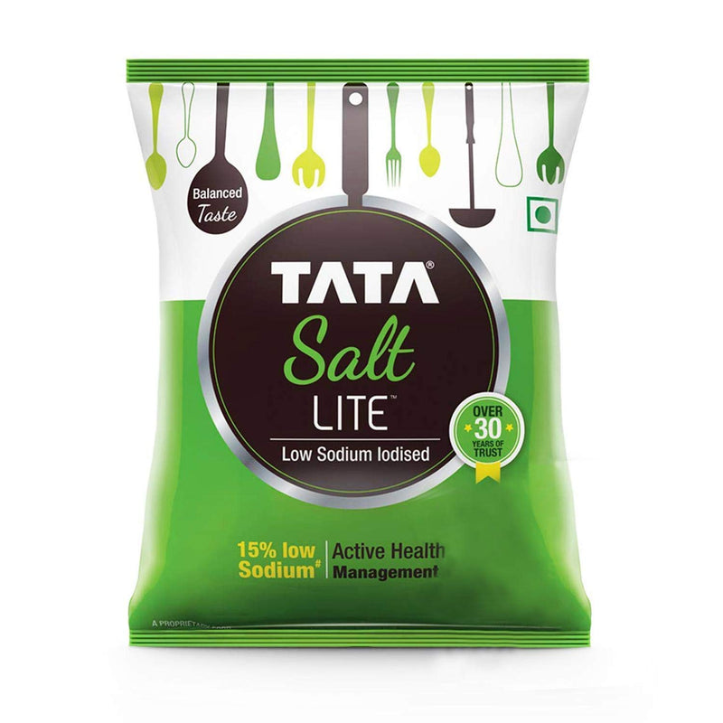Tata Salt Lite - Low Sodium Iodized Salt - From India, 1kg