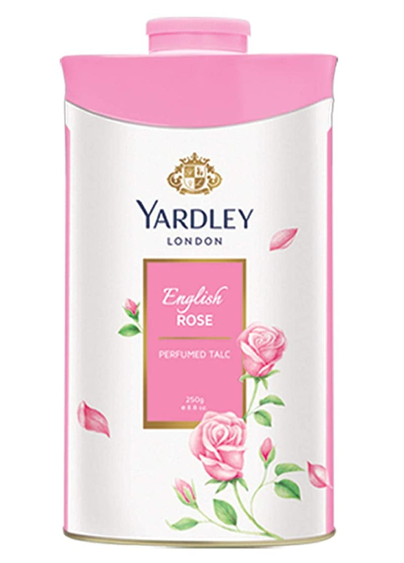 Yardley London English Rose Perfumed Talc Powder for Women, 250g