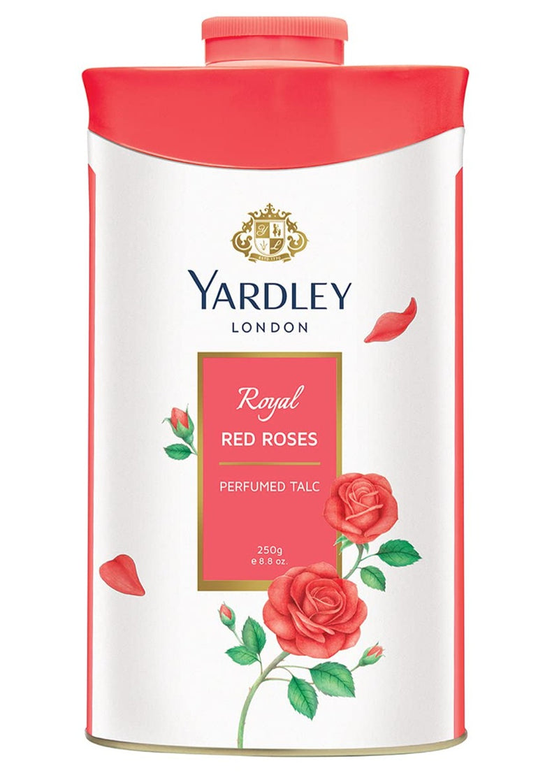 Yardley London Red Rose Perfumed Talc Powder for Women, 250g