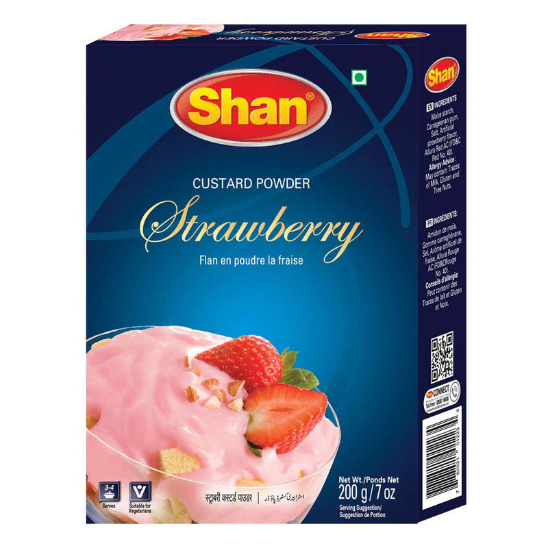 Shan Custard Powder Strawberry 7 oz (200g)