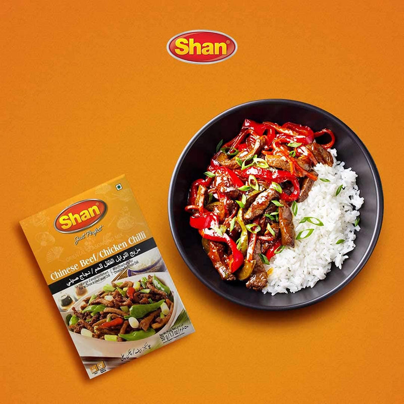 Shan Chinese Beef/Chicken Chilli Oriental Seasoning Mix 1.76 oz (50g)