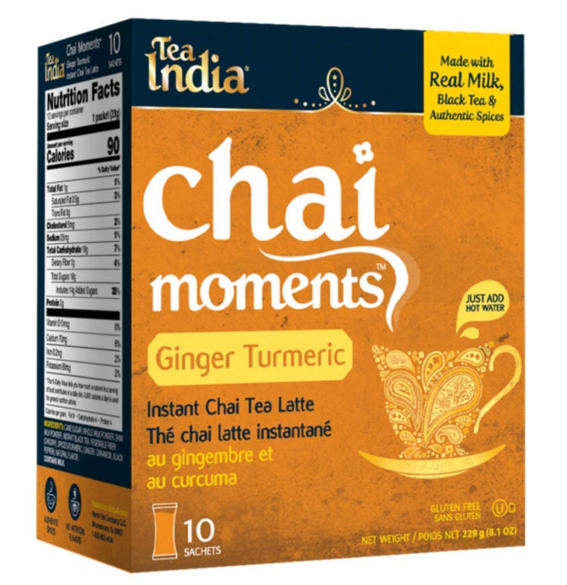 Tea India Chai Moments, Ginger (10 Sachets) 7.9oz (223g)