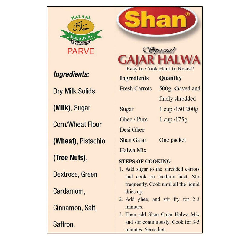 Shan Special Gajar Halwa Traditional Dessert Mix 3.5 oz (100g)