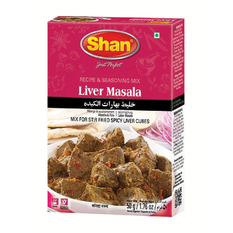 Shan Liver Curry Masala Recipe and Seasoning Mix 1.76 oz (50g)