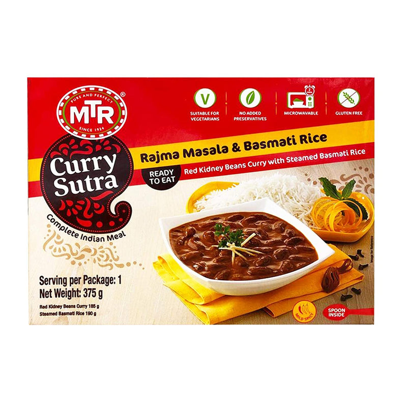 MTR Ready to Eat - Rajma Masala and Basmati Rice 13.22oz(375g)
