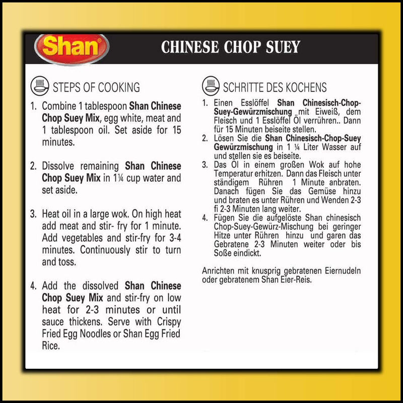 Shan Chinese Chop Suey Oriental Seasoning Mix 1.41 oz (40g)