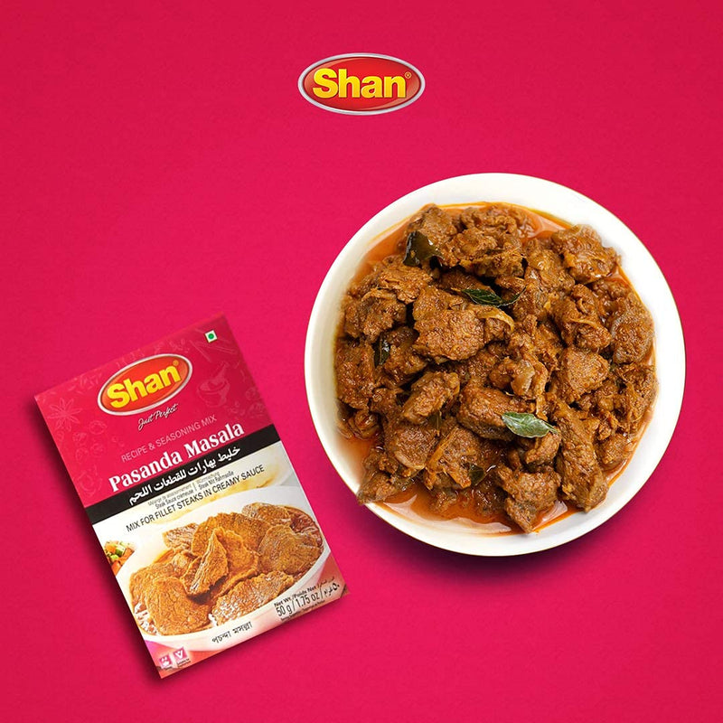 Shan Pasanda Recipe and Seasoning Mix 1.76 oz (50g)