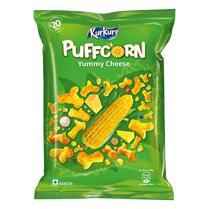 Kurkure Puff Corn, Yummy Cheese , 55g