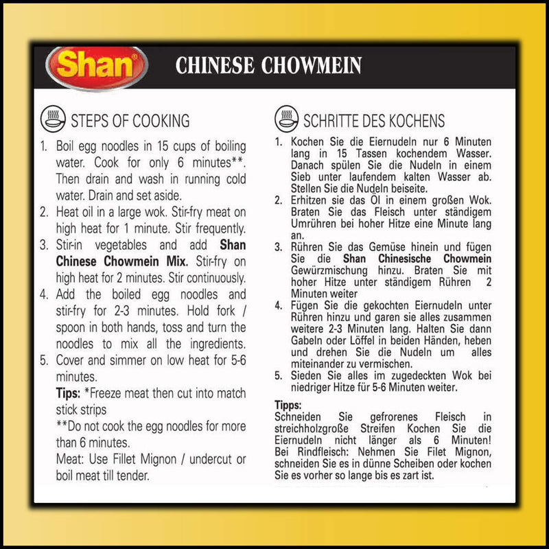 Shan Chinese Chowmein Oriental Seasoning Mix 1.23 oz (35g)