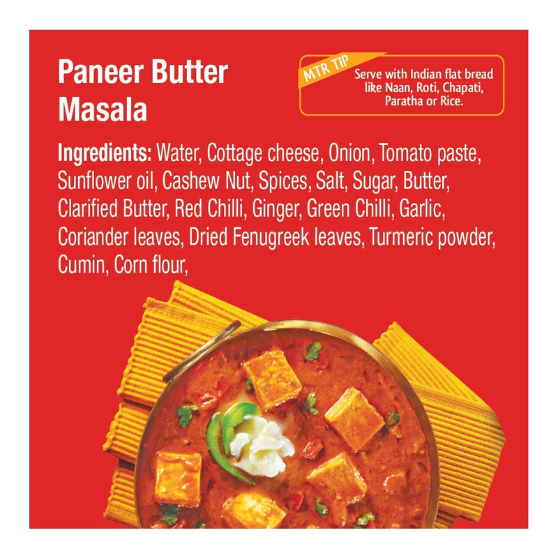 MTR Ready to Eat - Paneer Butter Masala 10.58oz (300g)