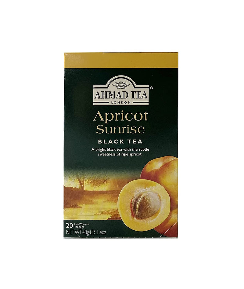 Ahmad Tea Apricot Sunrise Black Tea, 20 Count