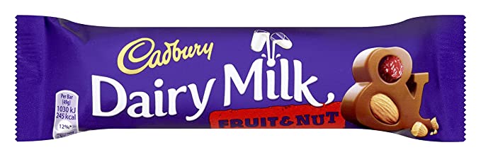 Cadbury Dairy Milk Fruit & Nut, 49g