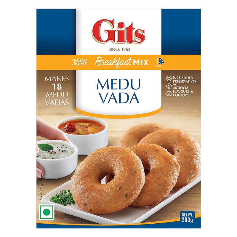 Gits Medu Vada Instant Breakfast Mix, 200g