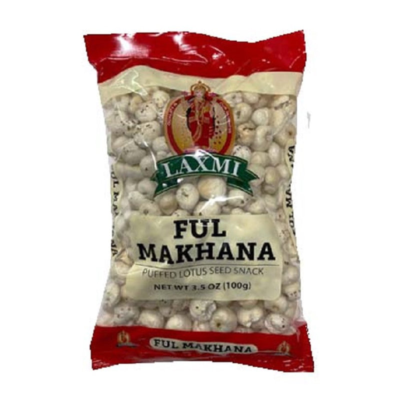 Laxmi Ful Makhana Phool Makhana, Fox Nut, Popped Lotus Seed, 100g