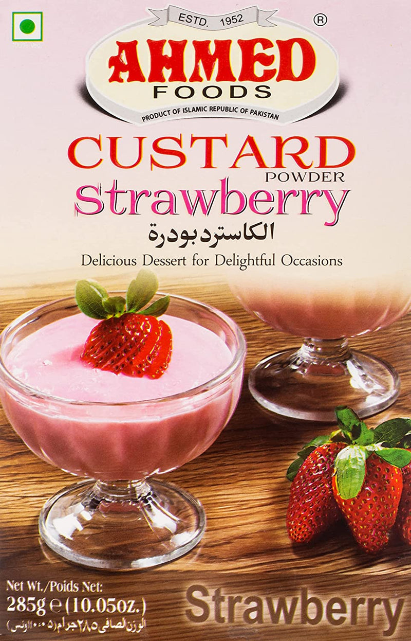 Ahmed Custard Powder - Strawberry Flavor 285g
