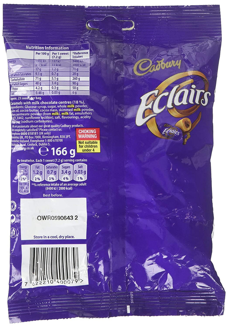 Cadburys Chocolate Eclair Bag 130g