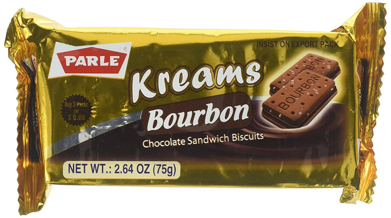 Parle Kreams Bourbon Chocolate Sandwich Cookies - 75g