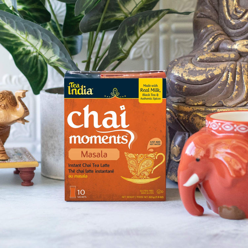 Tea India Chai Moments, Masala (10 Sachets) 7.9oz (223g)