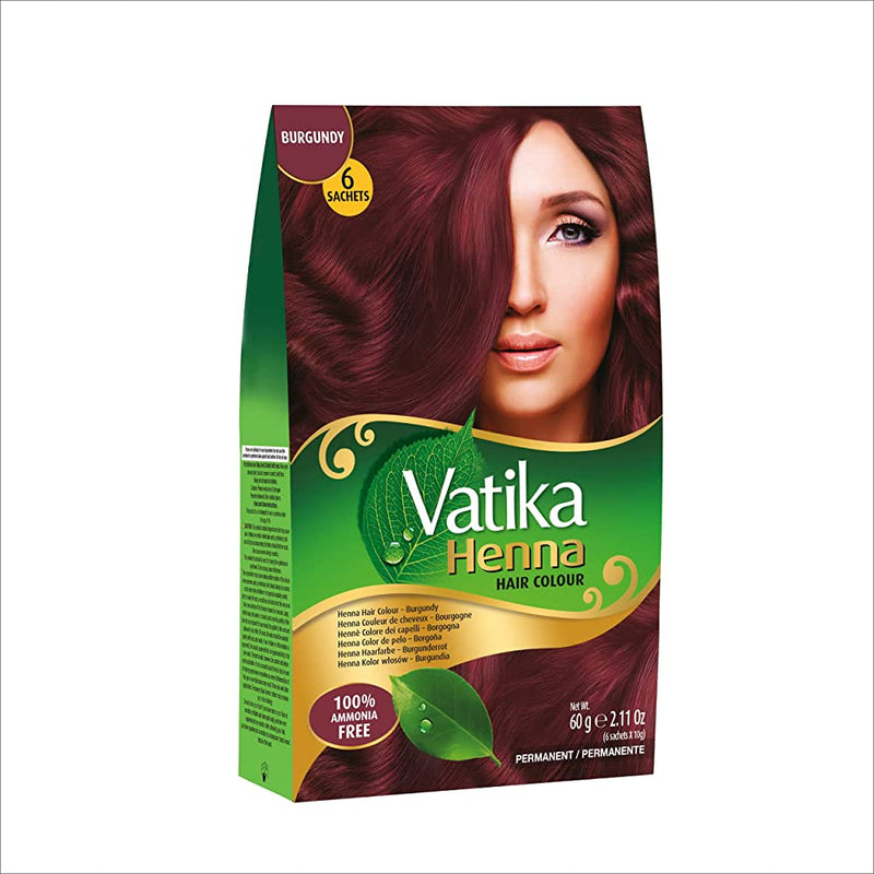 Dabur Vatika Henna Hair Color, Burgundy, 60g