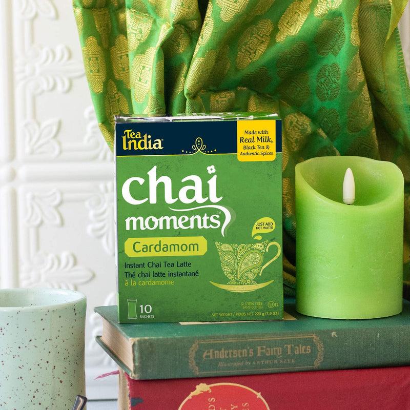 Tea India Chai Moments, Cardamom (10 Sachets) 7.9oz (223g)