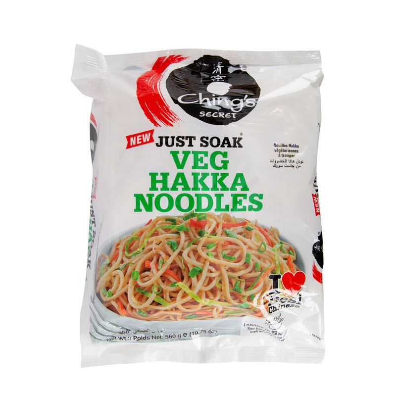 Chings Just Soak Veg Hakka Noodles 560g