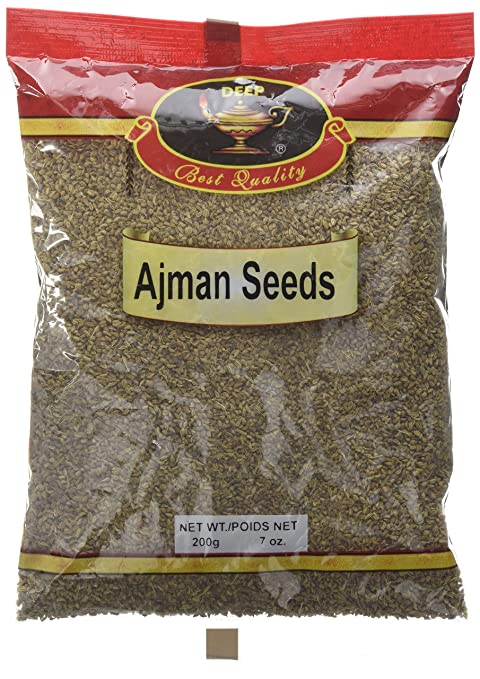 Deep Ajman Seeds, Ajwain Seeds, 7oz (200g)