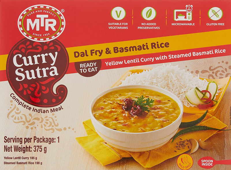 MTR Ready to Eat - Dal Fry and Basmati Rice 13.22oz(375g)