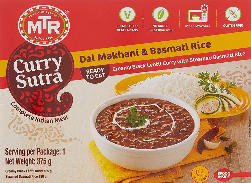 MTR Ready to Eat - Dal Makhani and Basmati Rice 13.22oz(375g)