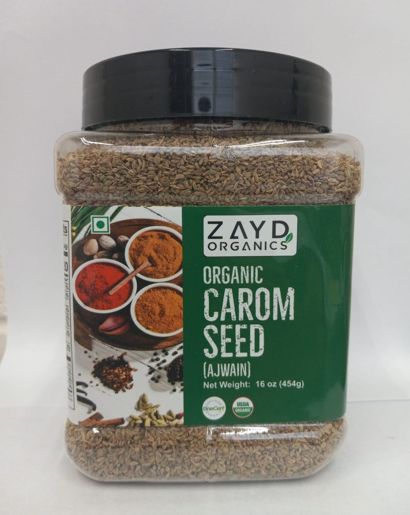Zayd Organic Carom Seed (Ajwain) 16oz, USDA Organic Certified