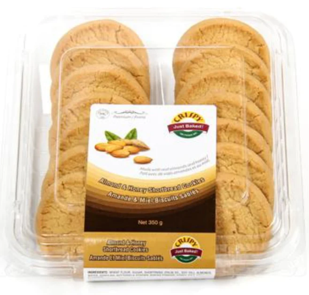 TWI Almond & Honey Shortbread Cookies 350g