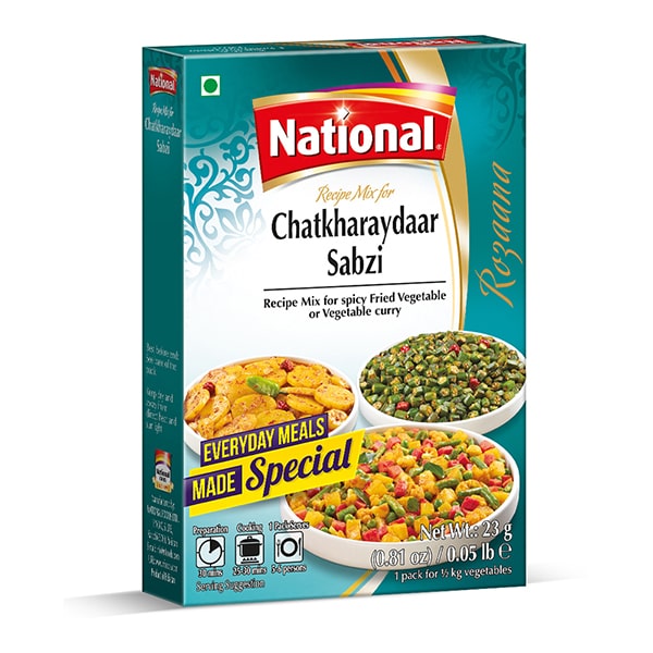 National  Chatkharaydaar Sabzi Recipe Mix 0.8oz (23g)