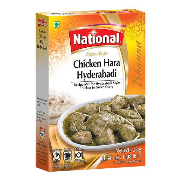 National Chicken Hara Hyderabadi Recipe Mix 1.41 Oz (40g)