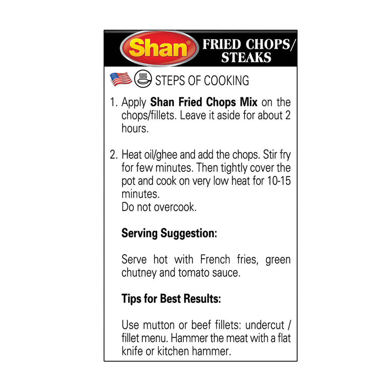 Shan Fried Chops/Steaks, 50g