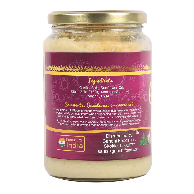 Buy TAJ garlic paste from Gandho Foods