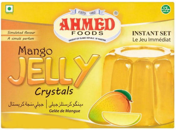 AHMED Halal Jello Vegetarian Crystal Jelly, Mango 70g